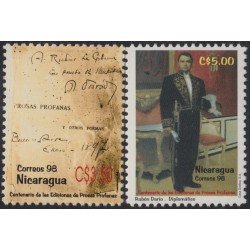 Nicaragua 2271/72 1998 Centenario de ediciones de Prosas Profanas MNH Nicaragua 2271/72 1998 Centenario de ediciones de Prosas Profanas MNH