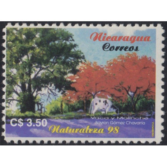 Nicaragua 2273 1998 Naturaleza 98 Vacas y árboles MNH Nicaragua 2273 1998 Naturaleza 98 Vacas y árboles MNH
