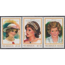 Nicaragua 2302/04 1998 Diana Princesa de Gales MNH Nicaragua 2302/04 1998 Diana Princesa de Gales MNH