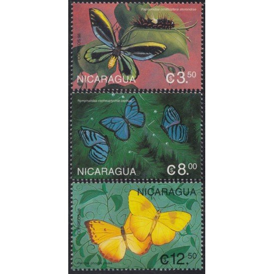 Nicaragua 2305/07 1998 Mariposas Butterflies MNH Nicaragua 2305/07 1998 Mariposas Butterflies MNH