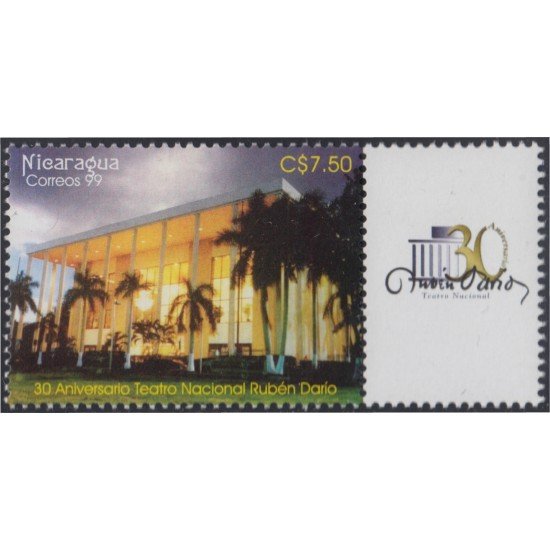 Nicaragua 2343 1999 30º Aniversario del Teatro Internacional Rubén Darío MNH Nicaragua 2343 1999 30º Aniversario del Teatro Internacional Rubén Darío MNH