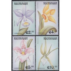 Nicaragua 2345/48 1999 Flores Orquídeas Flowers MNH Nicaragua 2345/48 1999 Flores Orquídeas Flowers MNH