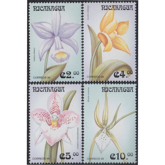Nicaragua 2345/48 1999 Flores Orquídeas Flowers MNH Nicaragua 2345/48 1999 Flores Orquídeas Flowers MNH