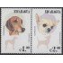 Nicaragua 2381/82 2000 Fauna Perro Dogs MNH