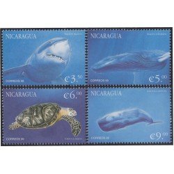 Nicaragua 2507/10 2000 Fauna Marina Tiburón Tortuga MNH Nicaragua 2507/10 2000 Fauna Marina Tiburón Tortuga MNH