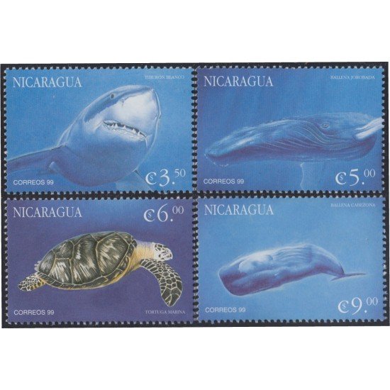 Nicaragua 2507/10 2000 Fauna Marina Tiburón Tortuga MNH Nicaragua 2507/10 2000 Fauna Marina Tiburón Tortuga MNH