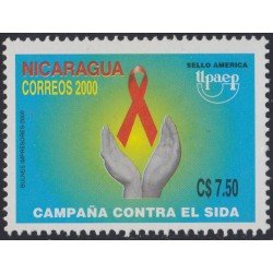 Nicaragua 2523 2000 América Upaep Campaña contra El sida MNH Nicaragua 2523 2000 América Upaep Campaña contra El sida MNH