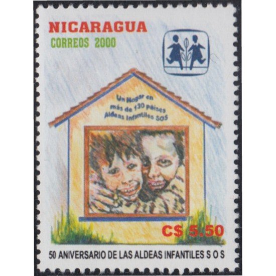 Nicaragua 2539 2001 50 años de Aldeas Infantiles SOS MNH Nicaragua 2539 2001 50 años de Aldeas Infantiles SOS MNH