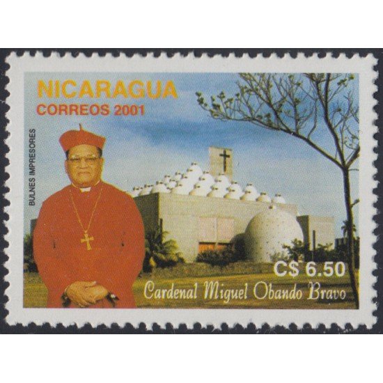 Nicaragua 2540 2002 Personalidad religiosa Cardenal Miguel Obando Bravo MNH Nicaragua 2540 2002 Personalidad religiosa Cardenal Miguel Obando Bravo MNH