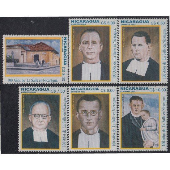 Nicaragua 2557/62 2003 Centenario de la presencia en Nicaragua de la congregación en Nicaragua fundada por San Jean Baptiste de la Salle MNH Nicaragua 2557/62 2003 Centenario de la presencia en Nicaragua de la congregación en Nicaragua fundada por San Jean Baptiste de la Salle MNH