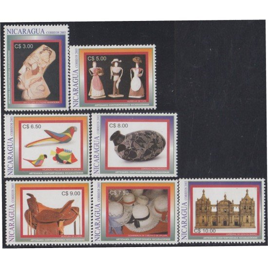 Nicaragua 2575/81 2003 Artesanía contemporánea MNH Nicaragua 2575/81 2003 Artesanía contemporánea MNH