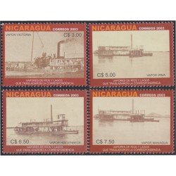 Nicaragua 2582/85 2003 Barcos a vapor en ríos y lagos boats MNH Nicaragua 2582/85 2003 Barcos a vapor en ríos y lagos boats MNH