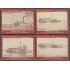 Nicaragua 2582/85 2003 Barcos a vapor en ríos y lagos boats MNH
