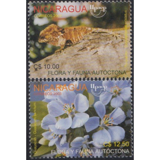 Nicaragua 2586/87 2003 América Upaep Flora y Fauna MNH Nicaragua 2586/87 2003 América Upaep Flora y Fauna MNH