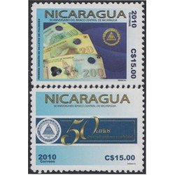 Nicaragua 2678/79 2009 50º Años de la Banca Centrale de Nicaragua MNH Nicaragua 2678/79 2009 50º Años de la Banca Centrale de Nicaragua MNH