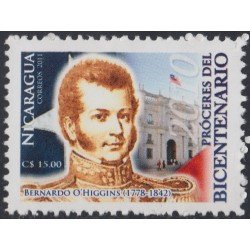 Nicaragua 2688 2009 Nicaragua 2689 2009 Nicaragua 2691 2012 Bicentenario de la Independencia de Chile Bernardo O´Higgins MNH Nicaragua 2688 2009 Nicaragua 2689 2009 Nicaragua 2691 2012 Bicentenario de la Independencia de Chile Bernardo O´Higgins MNH