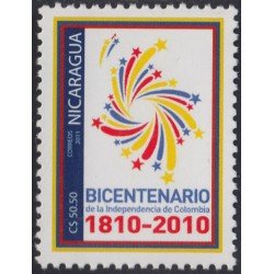 Nicaragua 2691 2012 Bicentenario de la Independencia de Colombia MNH Nicaragua 2691 2012 Bicentenario de la Independencia de Colombia MNH