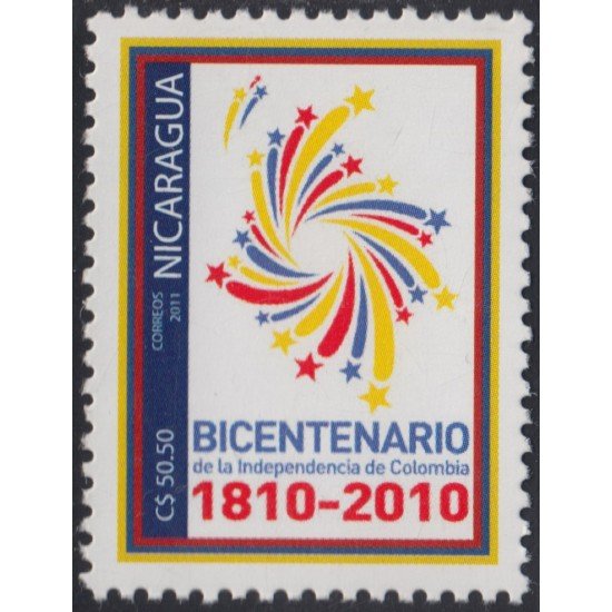 Nicaragua 2691 2012 Bicentenario de la Independencia de Colombia MNH Nicaragua 2691 2012 Bicentenario de la Independencia de Colombia MNH