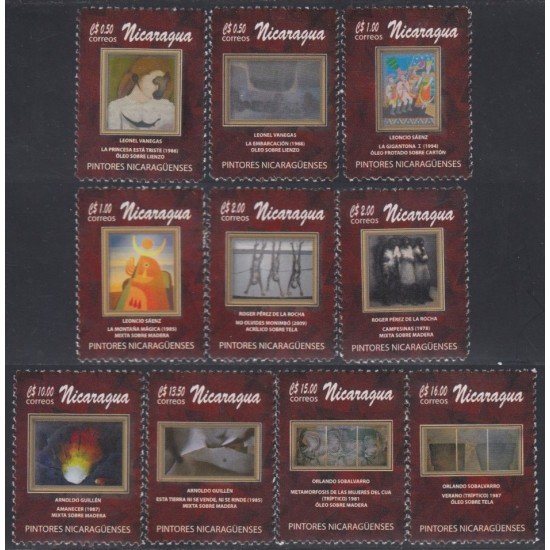 Nicaragua 2692/701 2012 Pinturas MNH Nicaragua 2692/701 2012 Pinturas MNH