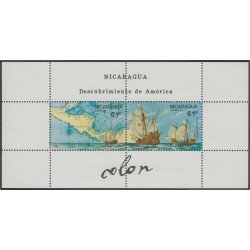 Nicaragua 1433/34 1986 500º Aniversario del descubrimiento de América por Cristó Nicaragua 1433/34 1986 500º Aniversario del descubrimiento de América por Cristó