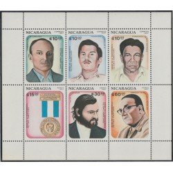 Nicaragua 1464/66 1188/90 1987 Patriotas nicaragüenses célebres MNH Nicaragua 1464/66 1188/90 1987 Patriotas nicaragüenses célebres MNH