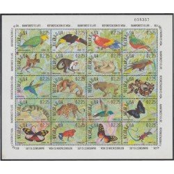 Nicaragua 1604/23 1991 Vida en el bosque tropical fauna mariposa MNH Nicaragua 1604/23 1991 Vida en el bosque tropical fauna mariposa MNH