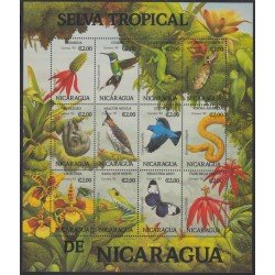 Nicaragua 1744 AH-AU 1993 Flora y Fauna del bosque tropical de Nicaragua MNH Nicaragua 1744 AH-AU 1993 Flora y Fauna del bosque tropical de Nicaragua MNH