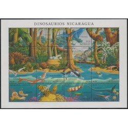 Nicaragua 1823/24 1994 Fauna prehistórica Dinosaurios de Nicaragua MNH Nicaragua 1823/24 1994 Fauna prehistórica Dinosaurios de Nicaragua MNH