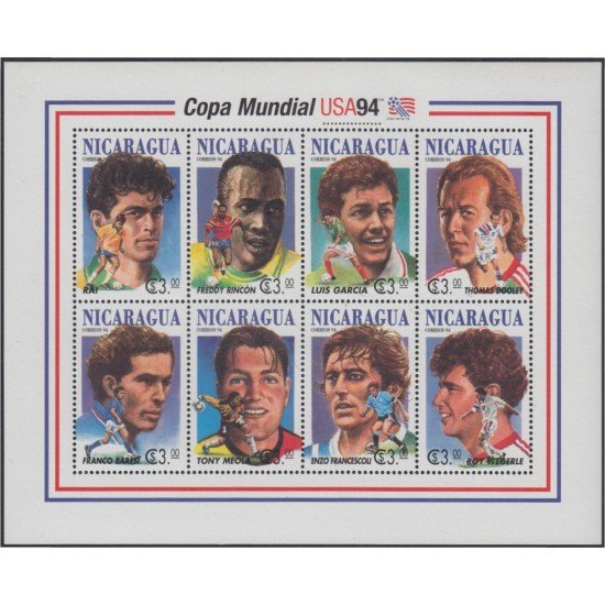 Nicaragua 1835/42 1994 Fauna prehistórica Dinosaurios de Nicaragua MNH Nicaragua 1835/42 1994 Fauna prehistórica Dinosaurios de Nicaragua MNH