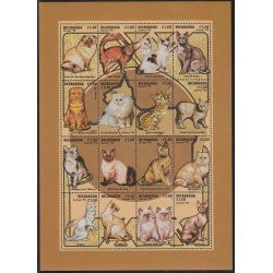 Nicaragua 1895/10 1994 Gatos Cats MNH Nicaragua 1895/10 1994 Gatos Cats MNH