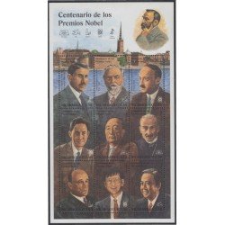 Nicaragua 2090/98 Centenario de los Premios Nobel MNH Nicaragua 2090/98 Centenario de los Premios Nobel MNH