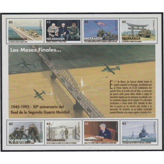 Nicaragua 2099/07 1995 50º Aniversario del fin de la II Guerra Mundial MNH Nicaragua 2099/07 1995 50º Aniversario del fin de la II Guerra Mundial MNH