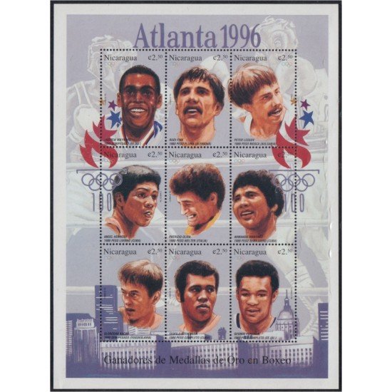 Nicaragua 2236/44 1996 Juegos olímpicos de Atlanta Ganadores en el boxeo MNH Nicaragua 2236/44 1996 Juegos olímpicos de Atlanta Ganadores en el boxeo MNH