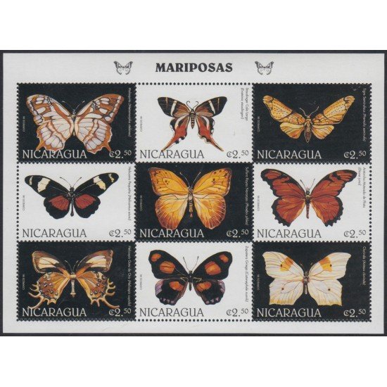 Nicaragua 2247K/T 1996 Mariposas Butterflies MNH Nicaragua 2247K/T 1996 Mariposas Butterflies MNH