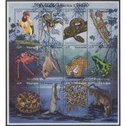 Nicaragua 2247AR/BC 1996 Fauna de América Central MNH Nicaragua 2247AR/BC 1996 Fauna de América Central MNH