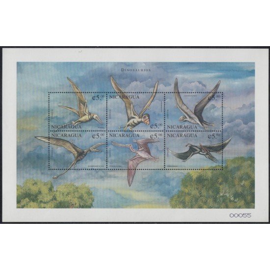 Nicaragua 2296/2301 1998 Fauna Prehistórica MNH Nicaragua 2296/2301 1998 Fauna Prehistórica MNH