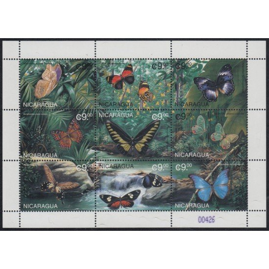 Nicaragua 2308/16 1998 Fauna Mariposas Butterflies MNH Nicaragua 2308/16 1998 Fauna Mariposas Butterflies MNH