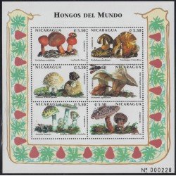 Nicaragua 2360A/F 1999 Flora y Fauna Champiñones e Insectos MNH Nicaragua 2360A/F 1999 Flora y Fauna Champiñones e Insectos MNH