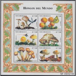 Nicaragua 2361/66 1999 Flora Champiñones MNH Nicaragua 2361/66 1999 Flora Champiñones MNH