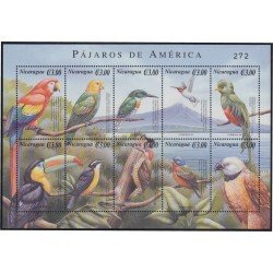 Nicaragua 2393/2402 2000 Fauna Pájaros Loros Birds MNH Nicaragua 2393/2402 2000 Fauna Pájaros Loros Birds MNH