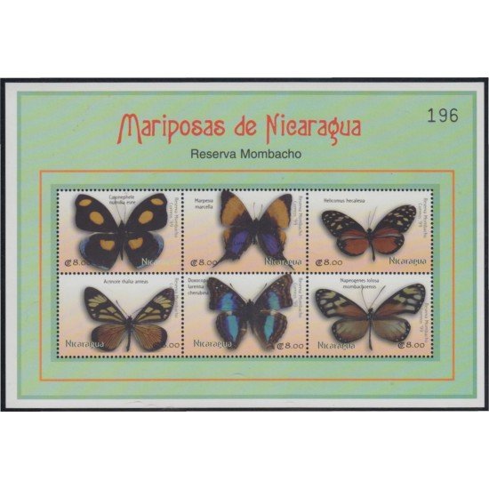 Nicaragua 2431/36 2000 Fauna Mariposas Butterflies MNH Nicaragua 2431/36 2000 Fauna Mariposas Butterflies MNH