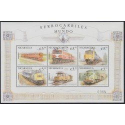Nicaragua 2495/2500 2000 Trenes Trains MNH Nicaragua 2495/2500 2000 Trenes Trains MNH
