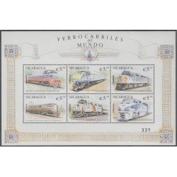 Nicaragua 2501/06 2000 Trenes Trains MNH Nicaragua 2501/06 2000 Trenes Trains MNH