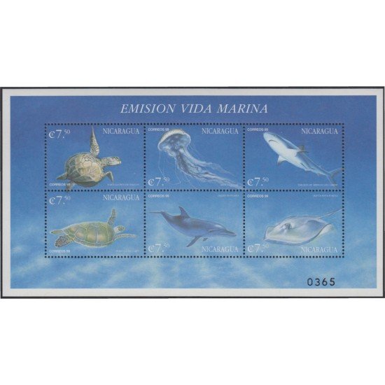Nicaragua 2511/16 2000 Fauna Marina MNH Nicaragua 2511/16 2000 Fauna Marina MNH