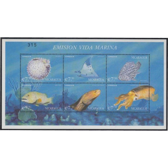 Nicaragua 2517/22 2000 Fauna Marina MNH Nicaragua 2517/22 2000 Fauna Marina MNH