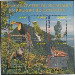 Nicaragua 2533/38 2001 Fauna silvestre de Nicaragua en extinción MNH Nicaragua 2533/38 2001 Fauna silvestre de Nicaragua en extinción MNH