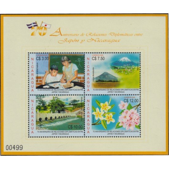 Nicaragua 2620/23 2005 70º Aniversario de Relacione Diplomáticas con Japón MNH Nicaragua 2620/23 2005 70º Aniversario de Relacione Diplomáticas con Japón MNH