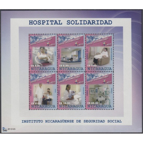 Nicaragua 2681/86 2011 Instituto para Seguridad social Hospital Solidaridad MNH Nicaragua 2681/86 2011 Instituto para Seguridad social Hospital Solidaridad MNH