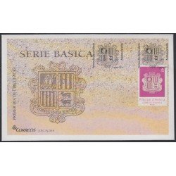 Andorra Española 439 2016 Escudo de Andorra SPD Sobre Primer día Andorra Española 439 2016 Escudo de Andorra SPD Sobre Primer día