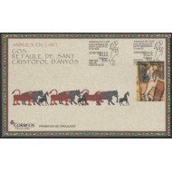 Andorra Española 440 2016 Animales en el Arte SPD Sobre Primer día